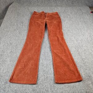 Carters Kid Girls Rust Orange Corduroy Flare Leg Pants Size 14 14A Stretch